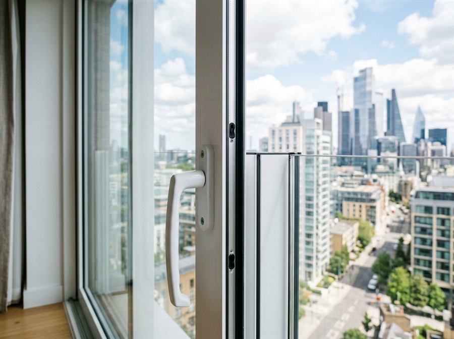 Ventana de aluminio con doble vidriado hermético